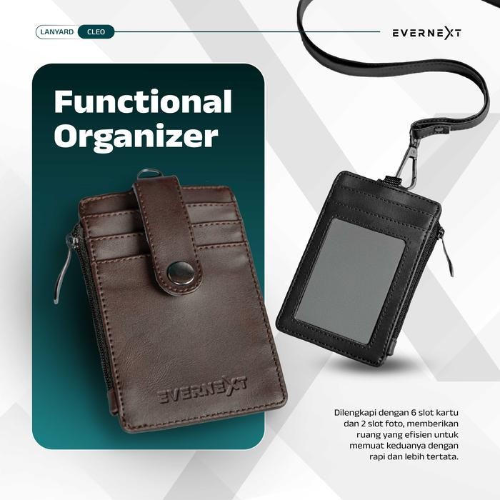 

Lanyard Kartu ID Card Holder Name Tag Kantor Tas Kalung Dompet Kartu Gantung Cleo