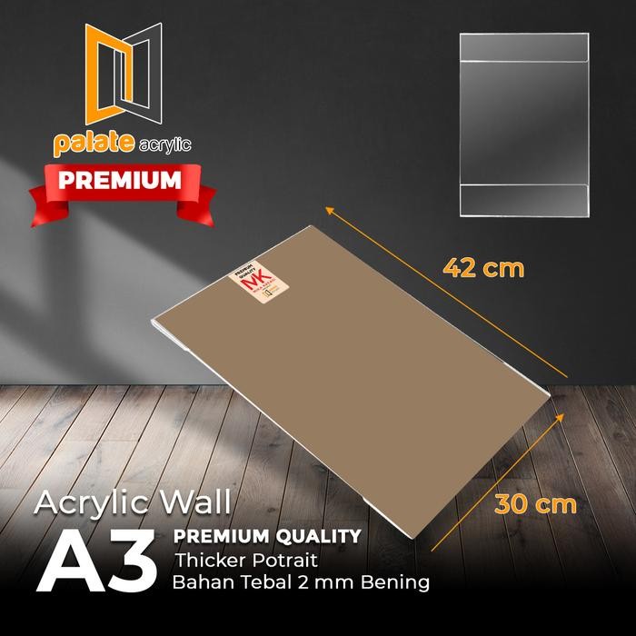 

Akrilik Wall A3 Portrait / Acrylik / Thicker / Akrilik Dinding Brosur
