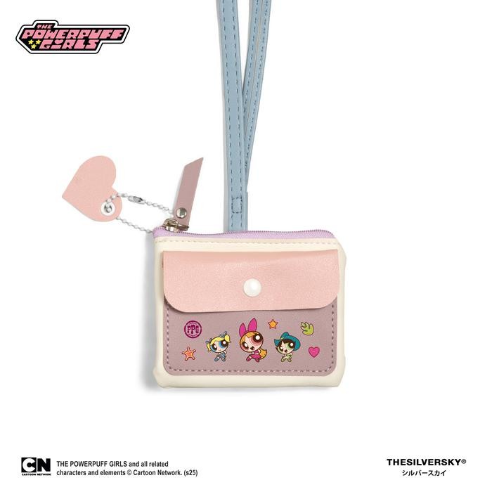 

Thesilversky Powerpuff Girls Mini Wallet with Strap Card Coin Holder Pastel
