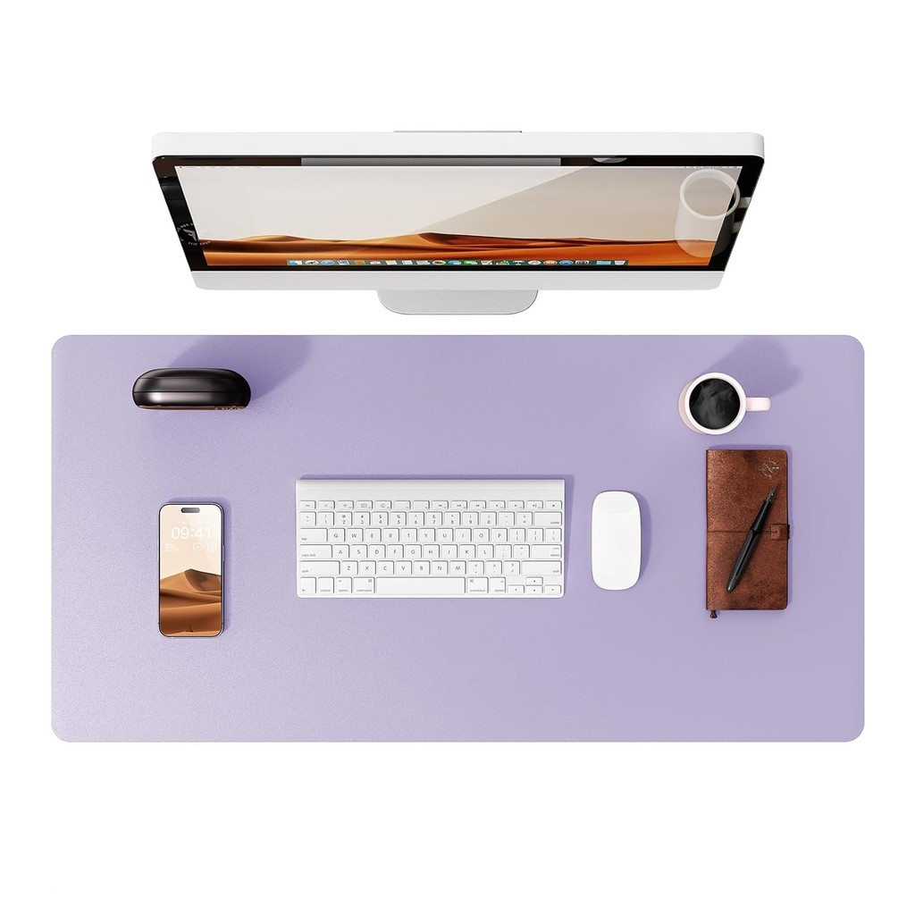 Leather Desk Pad Protector,Mouse Pad,Office Desk Mat,Waterproof Non-Slip Pu Leather Desk