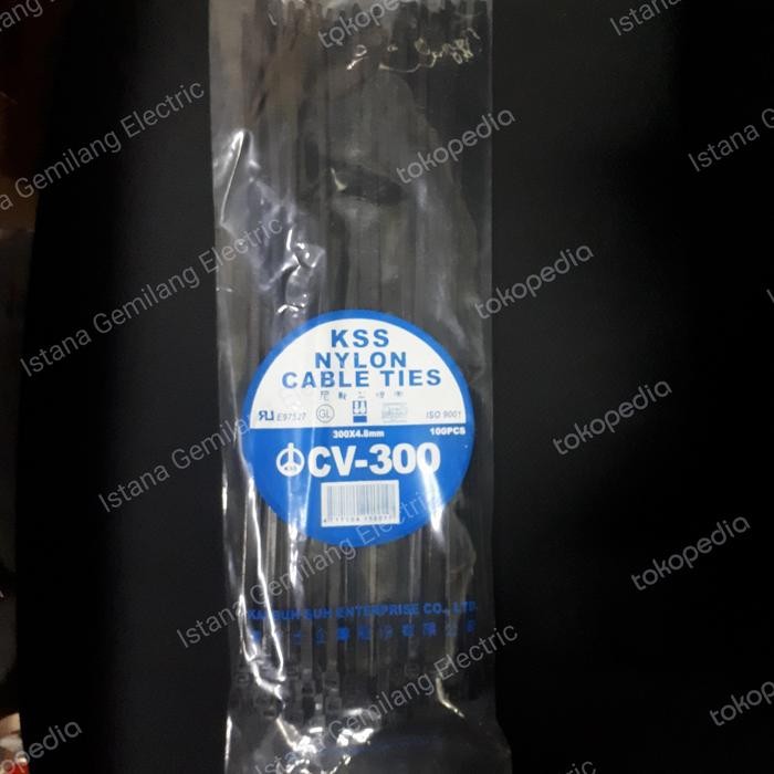 

KABLE TIES CV-300/ 30CM X 4,8MM -HITAM KSS