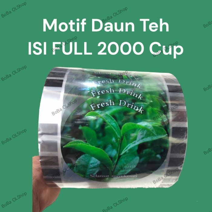 [Bestone] Seal Cup Daun Teh - Plastik Lid cup Daun Teh ISI 2000 Cup
