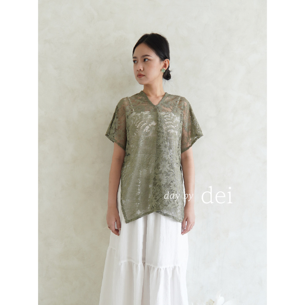 [READYY] Daybydei - Sera Top Atasan Brokat Lace, Wedding / Atasan Pesta