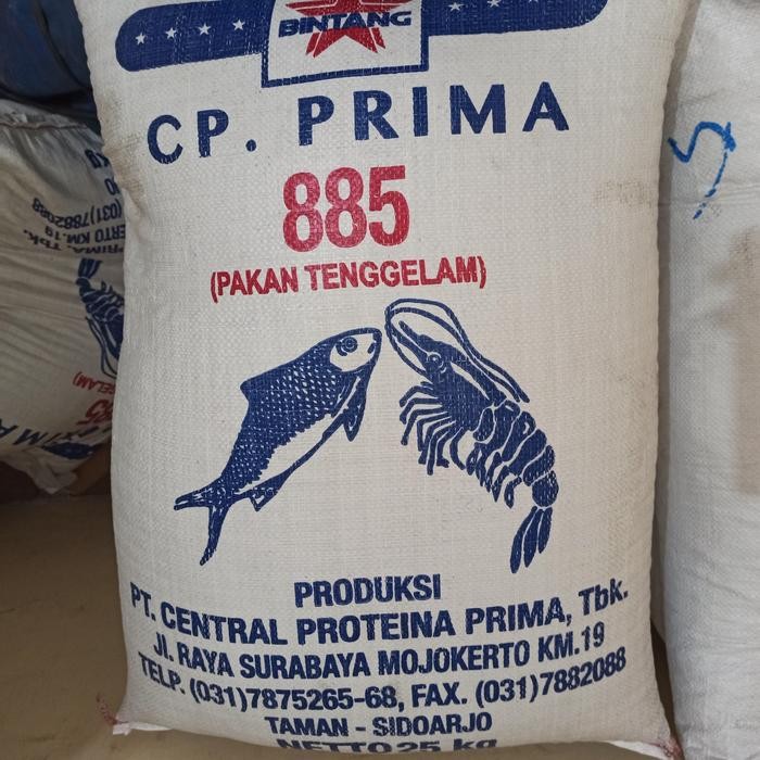 PAKAN IKAN TENGGELAM / UDANG VANAME 25KG - 25 KG (KHUSUS GOJEK/GRAB) Terlaris