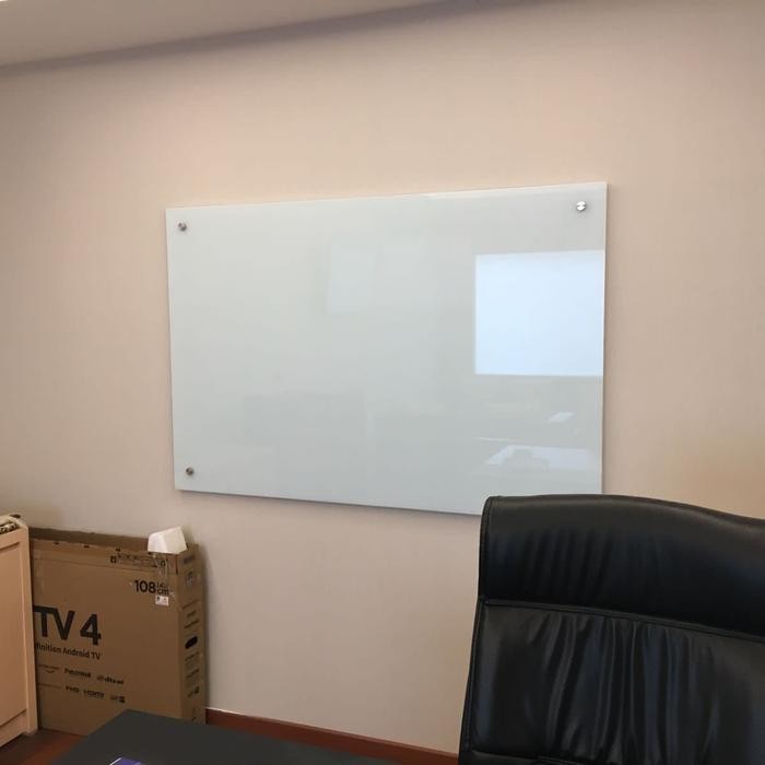 

papan tulis kaca glassboard 8mm 80x60 bandung