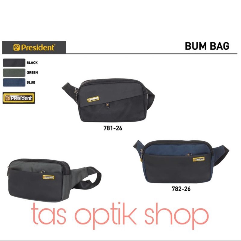 PROMO Tas Pinggang Premium Merk President 781dan 782 MURAH