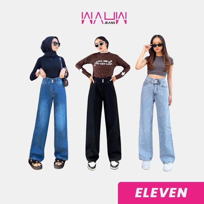 Blumjean- Wauw - Eleven Highwaist Baggy Double Button Jeans Cat. 1