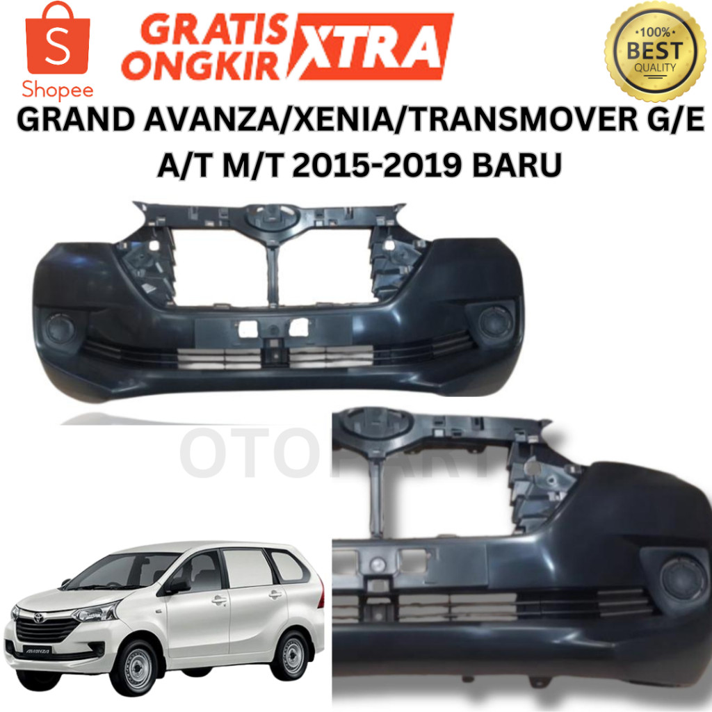 Bumper Bemper Depan Grand Avanza Great Xenia Transmover Tipe G / E 2015 2016 2017 2018 2019 Baru OEM