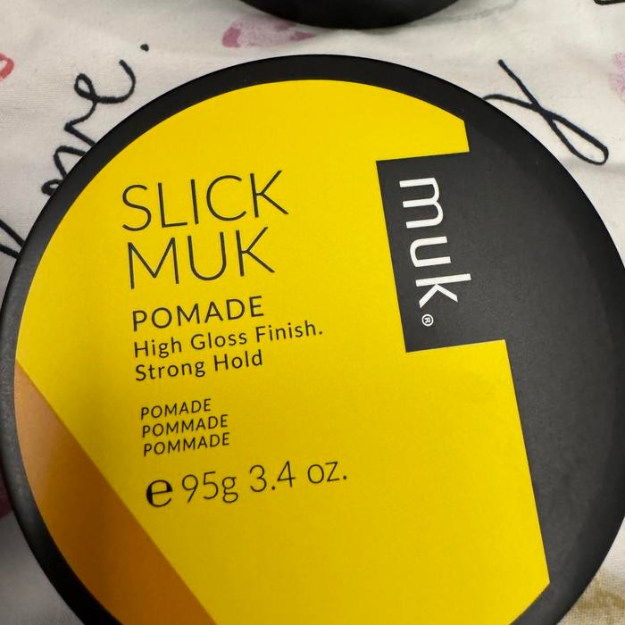 muk slick muk 95g wax pomade high gloss finish strong hold