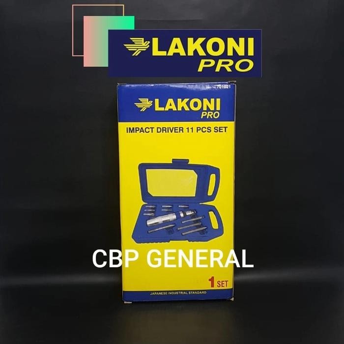 PROMO Lakoni Pro Impact Driver / Obeng Ketok 11 Pcs Set 701021
