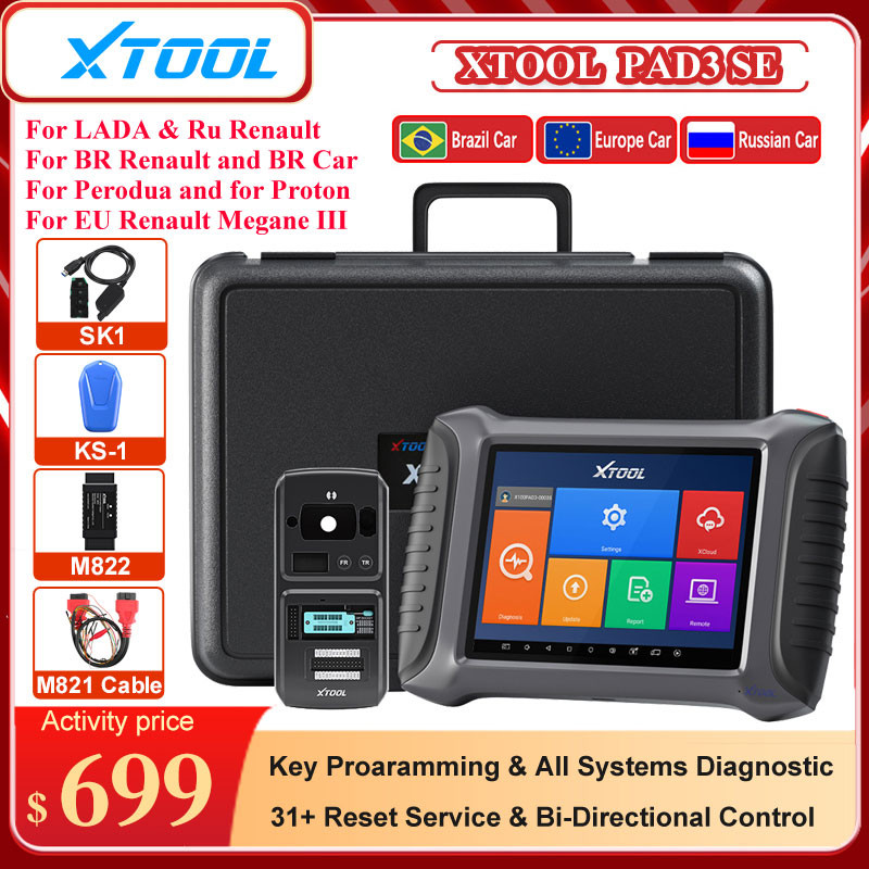 XTOOL X100 PAD3 SE with KC501 for BENZ Infrared key OBD2 Key