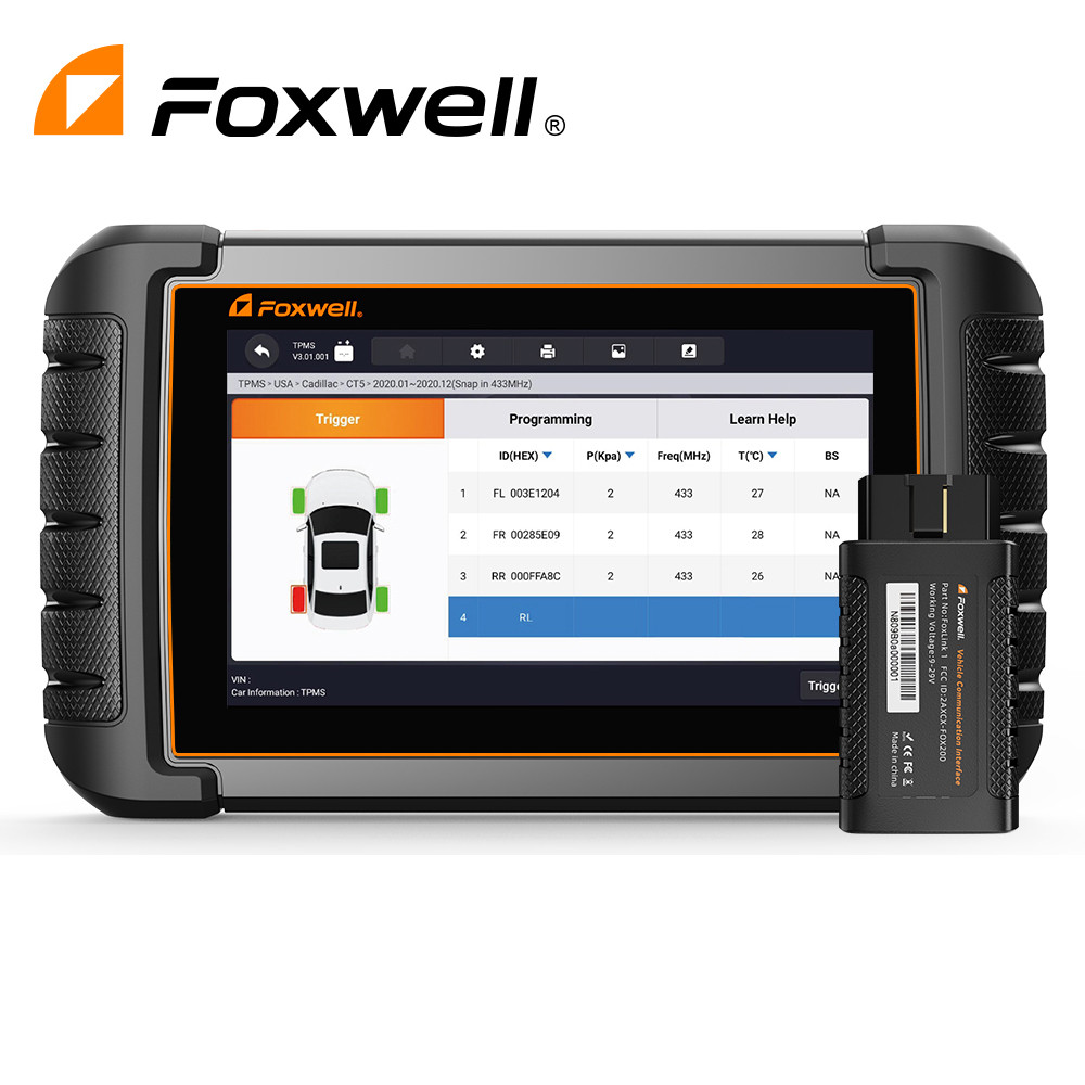 Foxwell NT809TS TPMS Programming TPMS Sersor  OBD2 Tools 30+ Reset