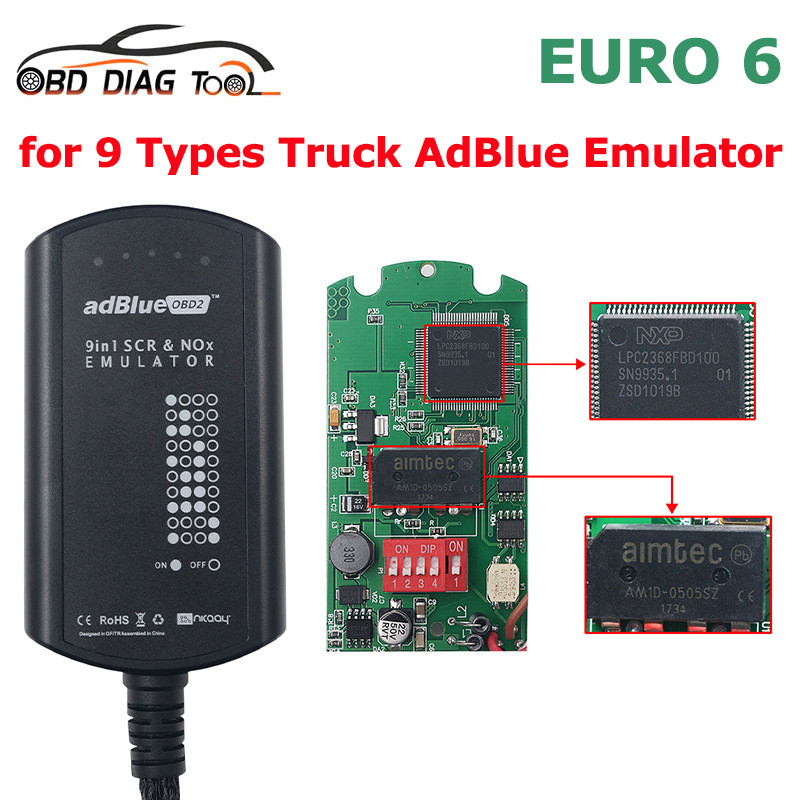 Universal AdBlue Emulator System Box 9 IN 1 Upgrade Adblue 8 IN 1 For