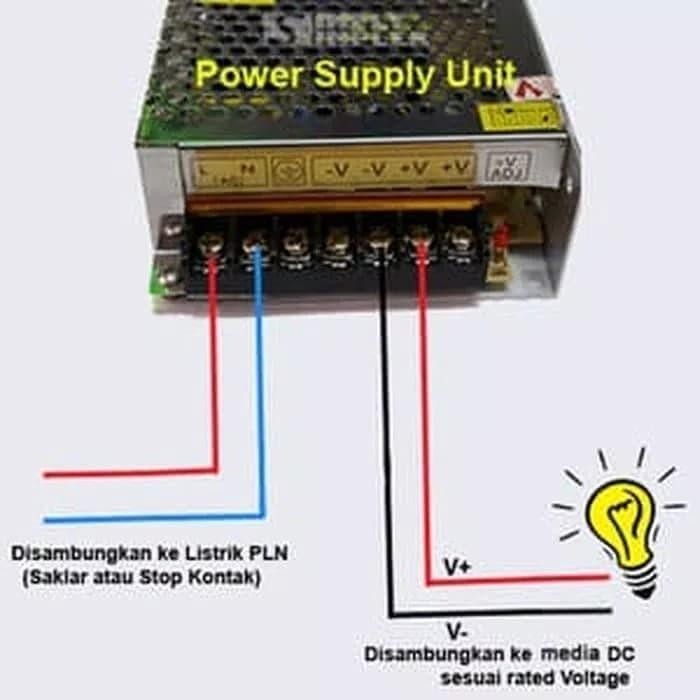 Power Supply 30A 12V Kipas / Trafo 30A 12v / Adaptor 30A 12v Kipas