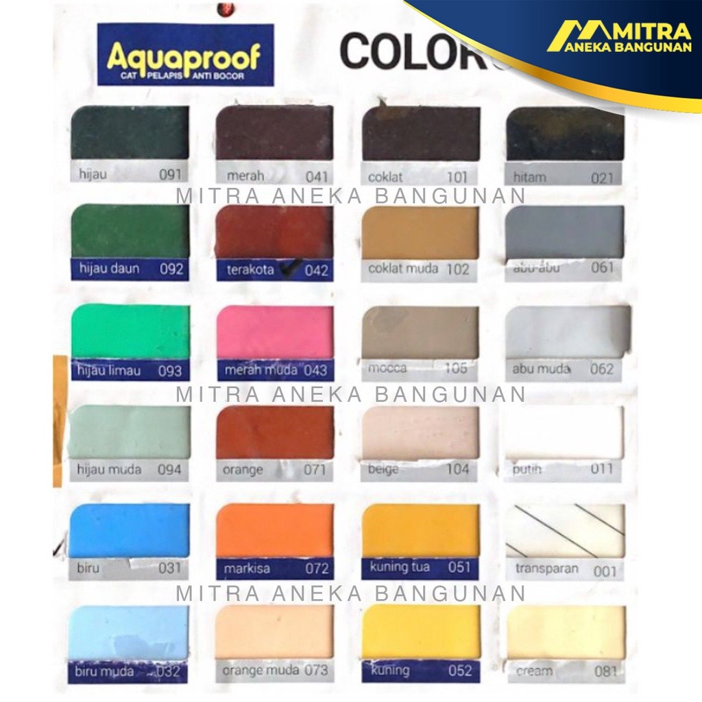 AQUAPROOF 1KG / cat pelapis anti bocor / cat eksterior / cat tembok luar / cat waterproof anti air