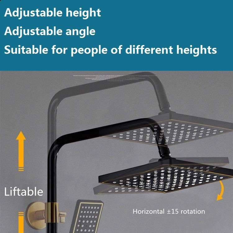 Ollahom Shower Kamar Mandi 1 Set + Kran Cabang/Shower Mandi Set Stainless/Mandi Shower Set Full