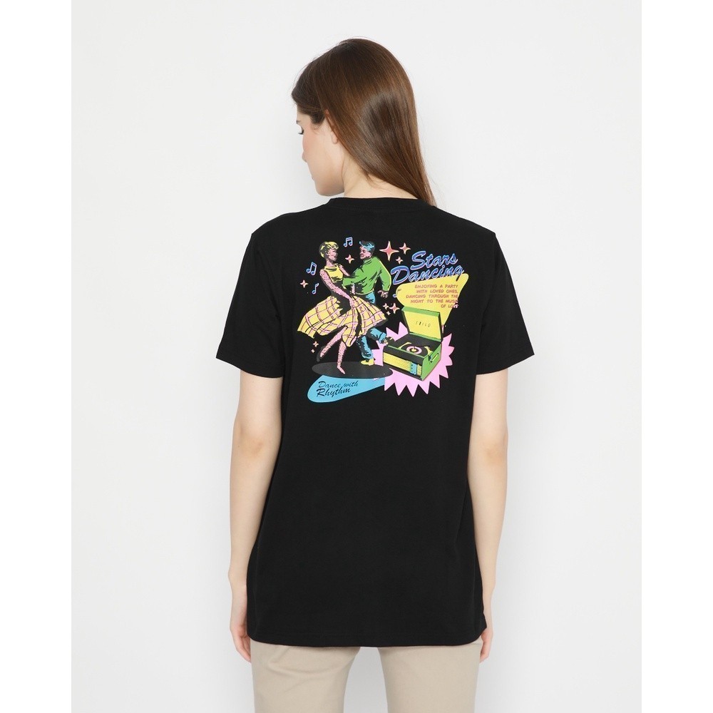 【COD】Erigo T-Shirt Stars Dancing Black Unisex