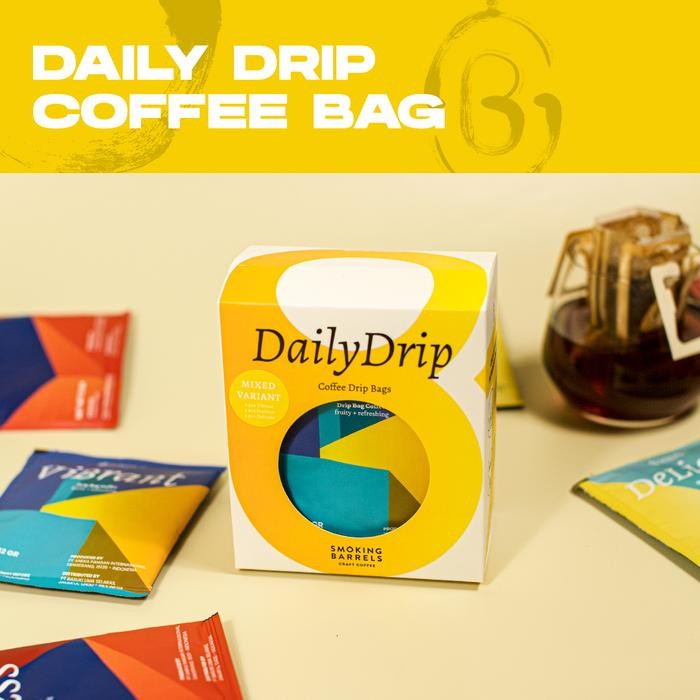 

Daily Drip - Coffee Drip Bag 12gr-Kopi Seduh Praktis Arabika Specialty Bubuk Espresso