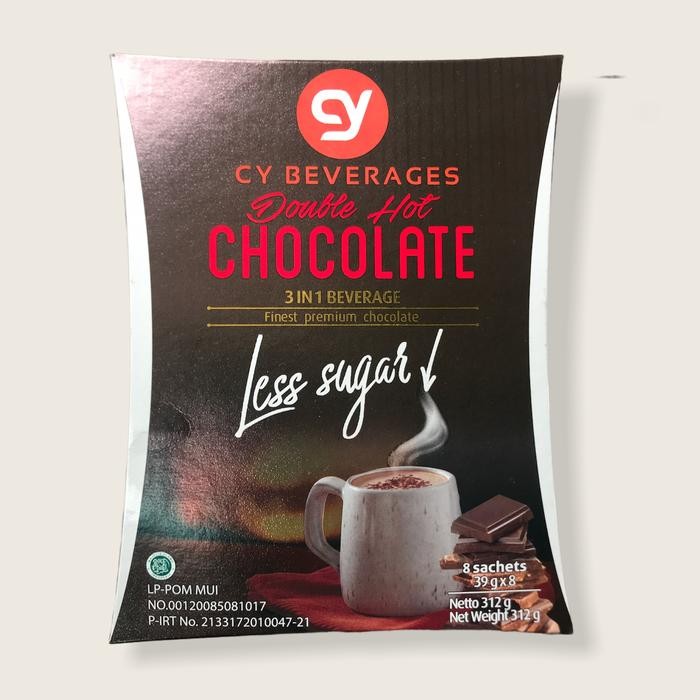 

Cy Beverages Double Hot Chocolate Less Sugar 3 in 1