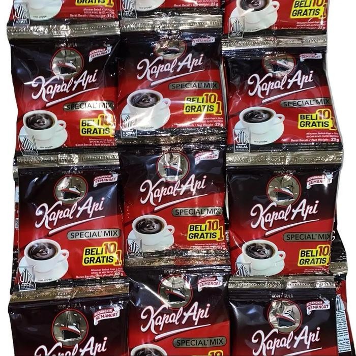 

Paket 40 pcs (4 renteng) Kapal Api Mix Spesial - Coffee, Robusta kopi gula