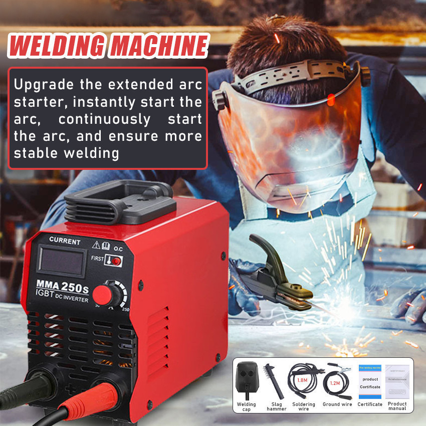 Mesin Las Mig Listrik Inventer MMA-250S 250A 5000 Watt Las Listrik Inverter Welding Machine Inverter