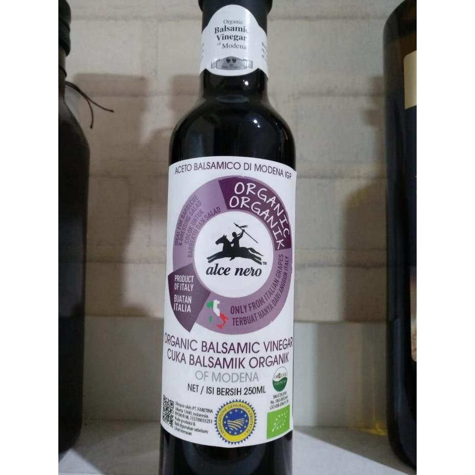 

Cuka Balsamic Anggur Organik Alce Nero Balsamic Vinegar 250Ml
