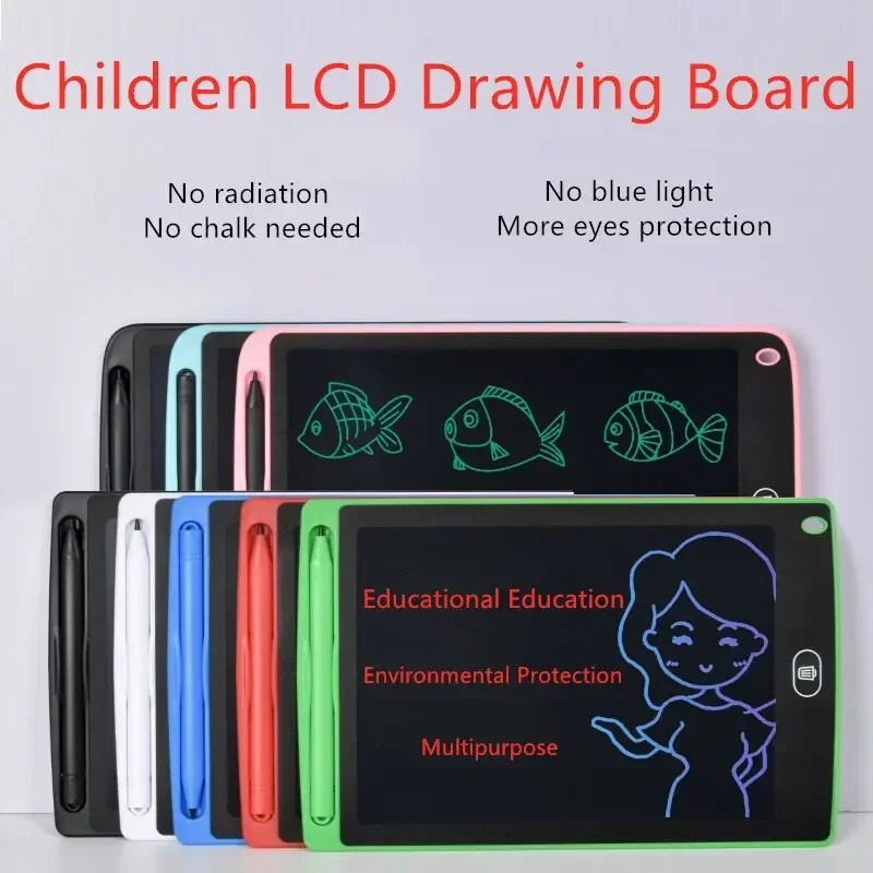 

4.4/6.5/8.5/10/12 Inch Lcd Drawing Tablet For Children Toys Painting Tools Electronics Writing Board