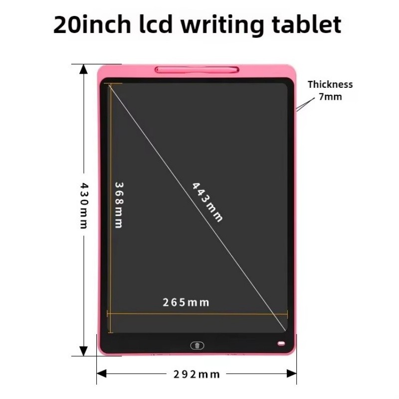 

16/20Inch Lcd Drawing Board Writing Tablet Montessori Learning Educational Toys Kids Large Graffiti