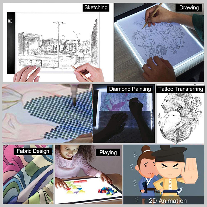 

Elice A4 Led Light Pad For Diamond Painting, Usb Powered Light Board Digital Graphics Tablet For