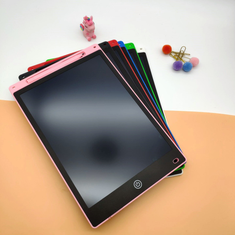 

12Inch Lcd Handwriting Board Colorful Cartoon Graffiti Drawing Tablet For Kid Erasable, Reusable,