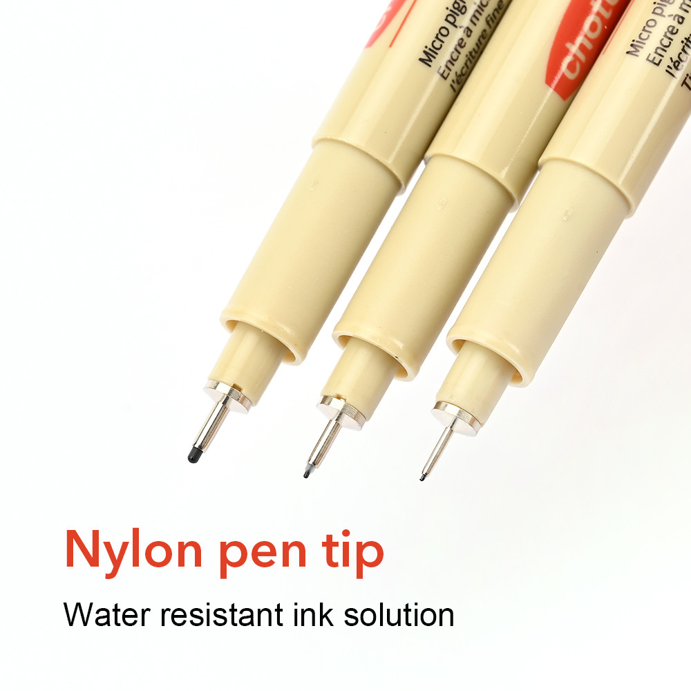 

12 Tip Pigment Liner Micron Ink Marker Pen For Manga Draw Sketching Needle Pen Hook Line Pen Sketch