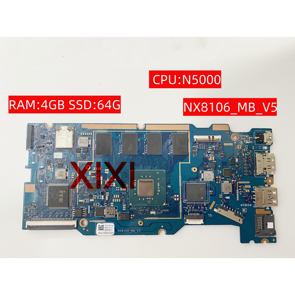 NX8106_MB_V4 V5 For Acer Spin 1 SP111-32N  Laptop Motherboard With CPU:N4000 N4020 N5000 RAM:4GB SSD