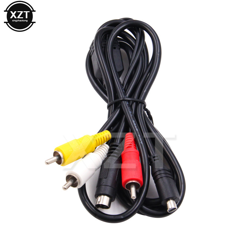 High Quality Lead AV Cable 10-Pin DVI DV Connector to 3 RCA S-Video for Sony DCR Handycam Camcorder 