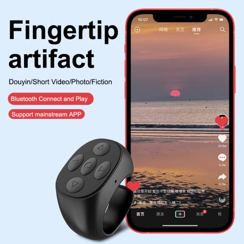 Wireless Gaming Finger Mouse Remote Control Handle Adapter Gaming Mause Pages Function Tablet Mobile