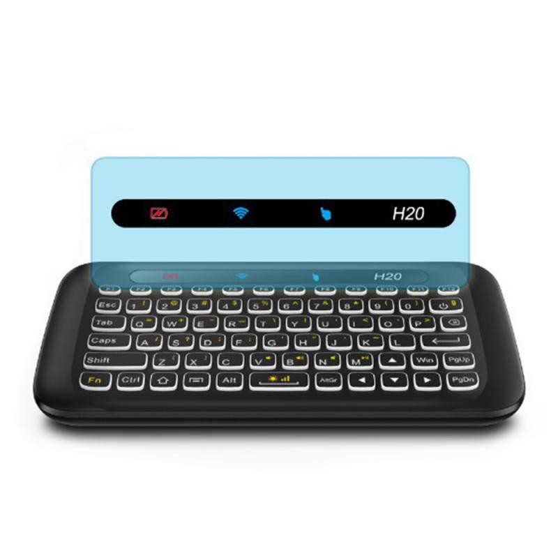 Mini Wireless Keyboard Backlight Touchpad Air Mouse IR Leaning Remote Control for Andorid Box Smart 