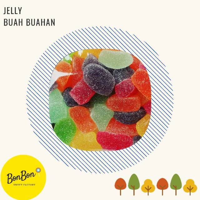 

Fruit Jelly / Jelly Buah Seperti Yupi / Permen Jeli Kiloan 500 Gram