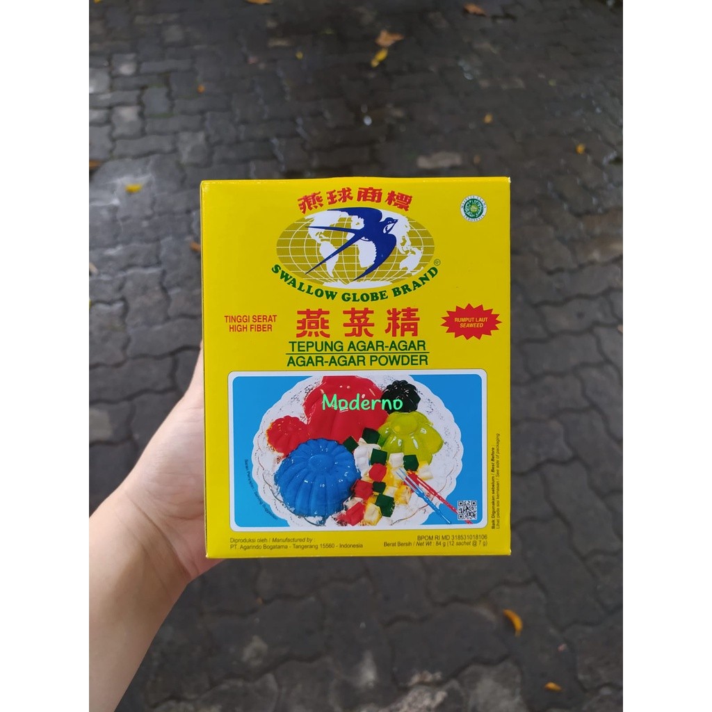 

Swallow agar powder plain isi 12 sachet