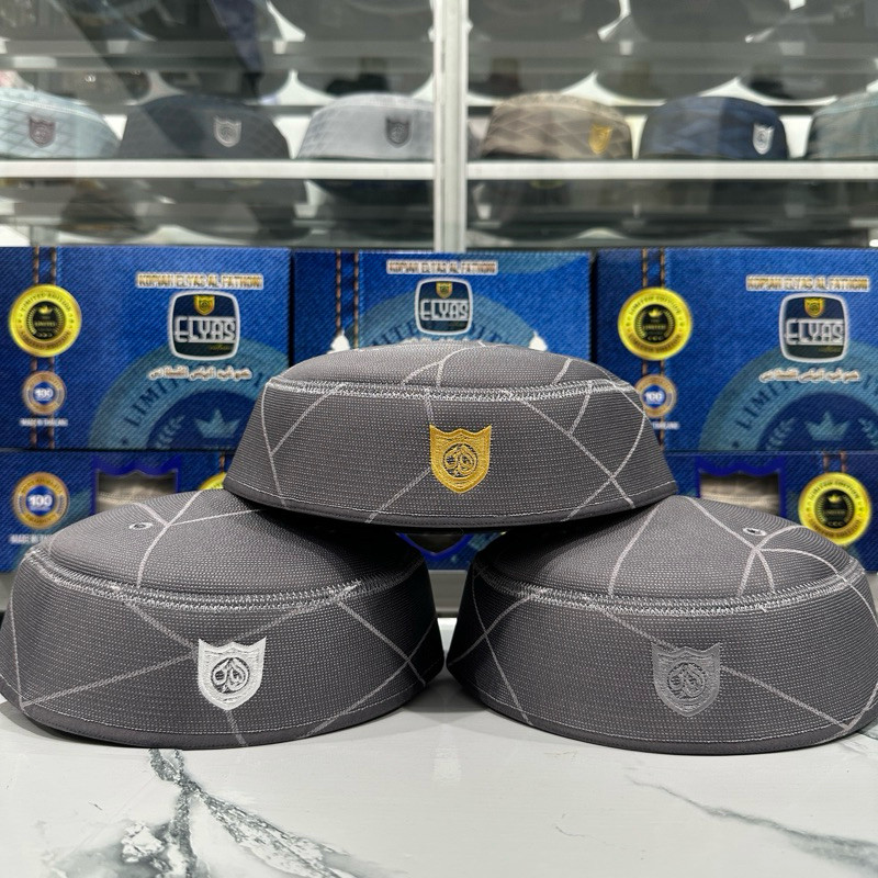 Murah  Kopiah Elyas Motif Jaring / Kopiah Ilyas A6.