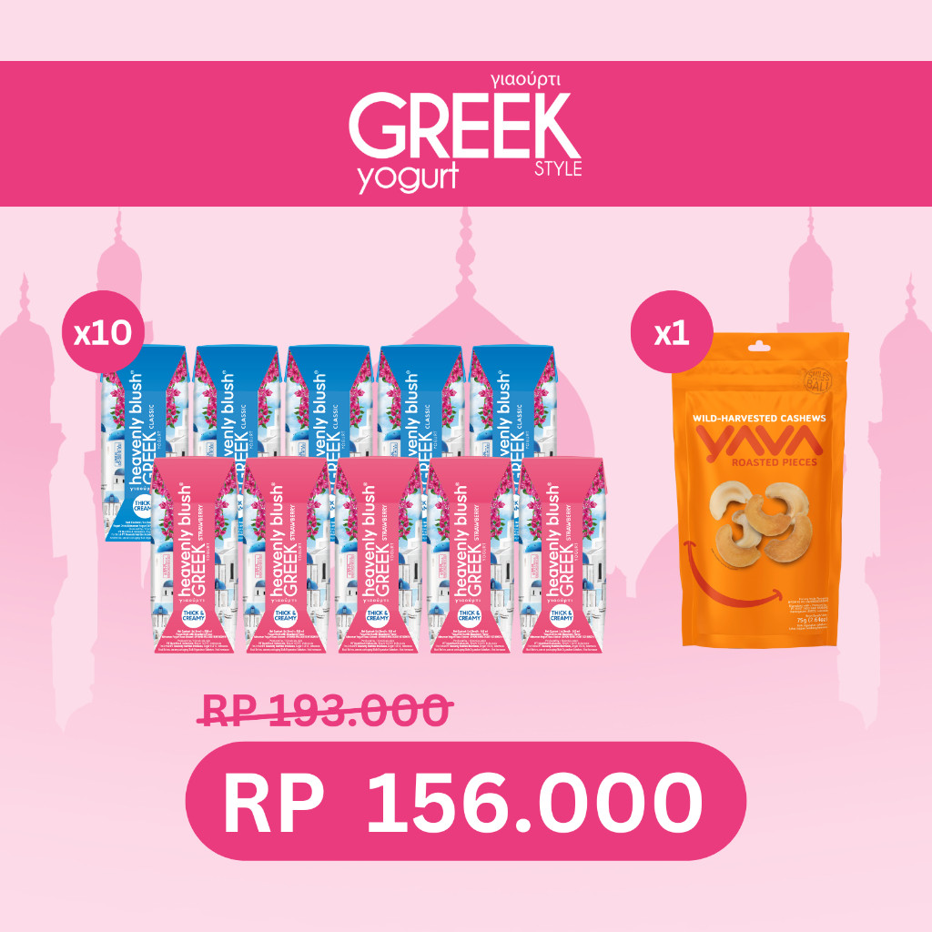 

YAVA X HEAVENLY BLUSH GREEK YOGURT DRINK COLLABORATIONS - BERSAMA DALAM KEBAIKAN TERLARIS