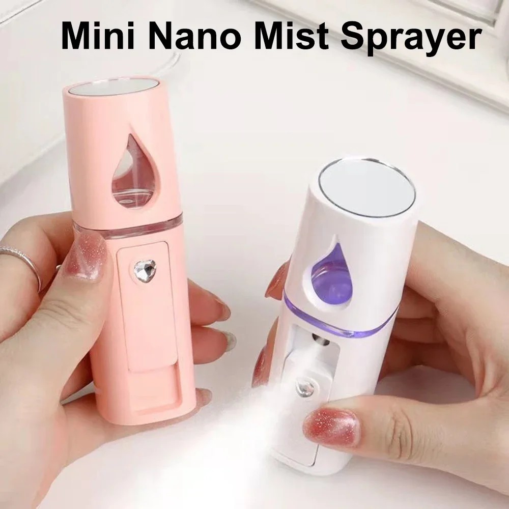 20Ml Mini Facial Steamer Mist Sprayer Nano Mister Hydrating Face Mist Spray Bottle Usb Humidifier