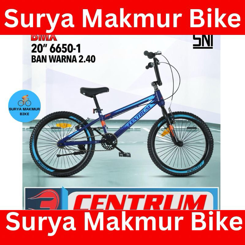 Sepeda Bmx Anak Cowok 20 Centrum CT-6650-1 Ban 2.4