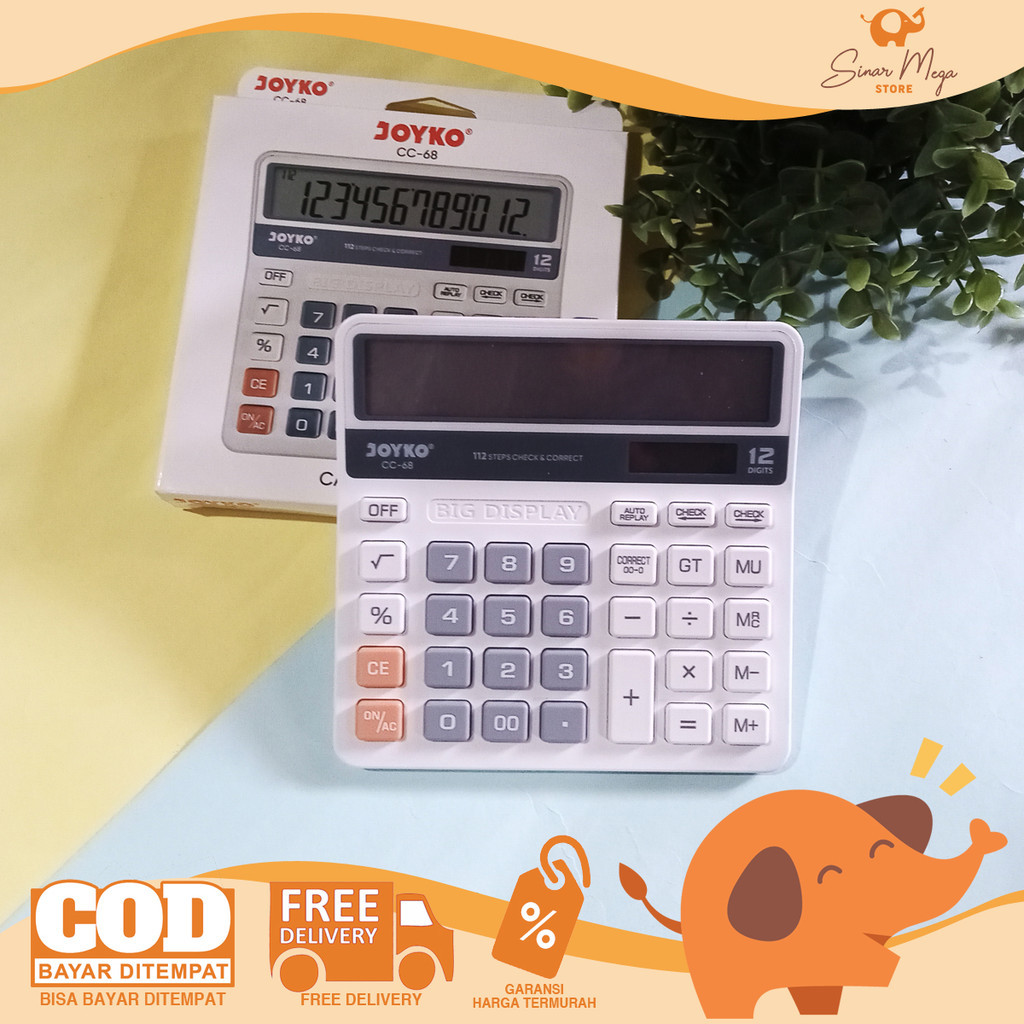 

[READY] Joyko Calculator CC-68 - Kalkulator 12 Digit Big Display Murah Berkualitas