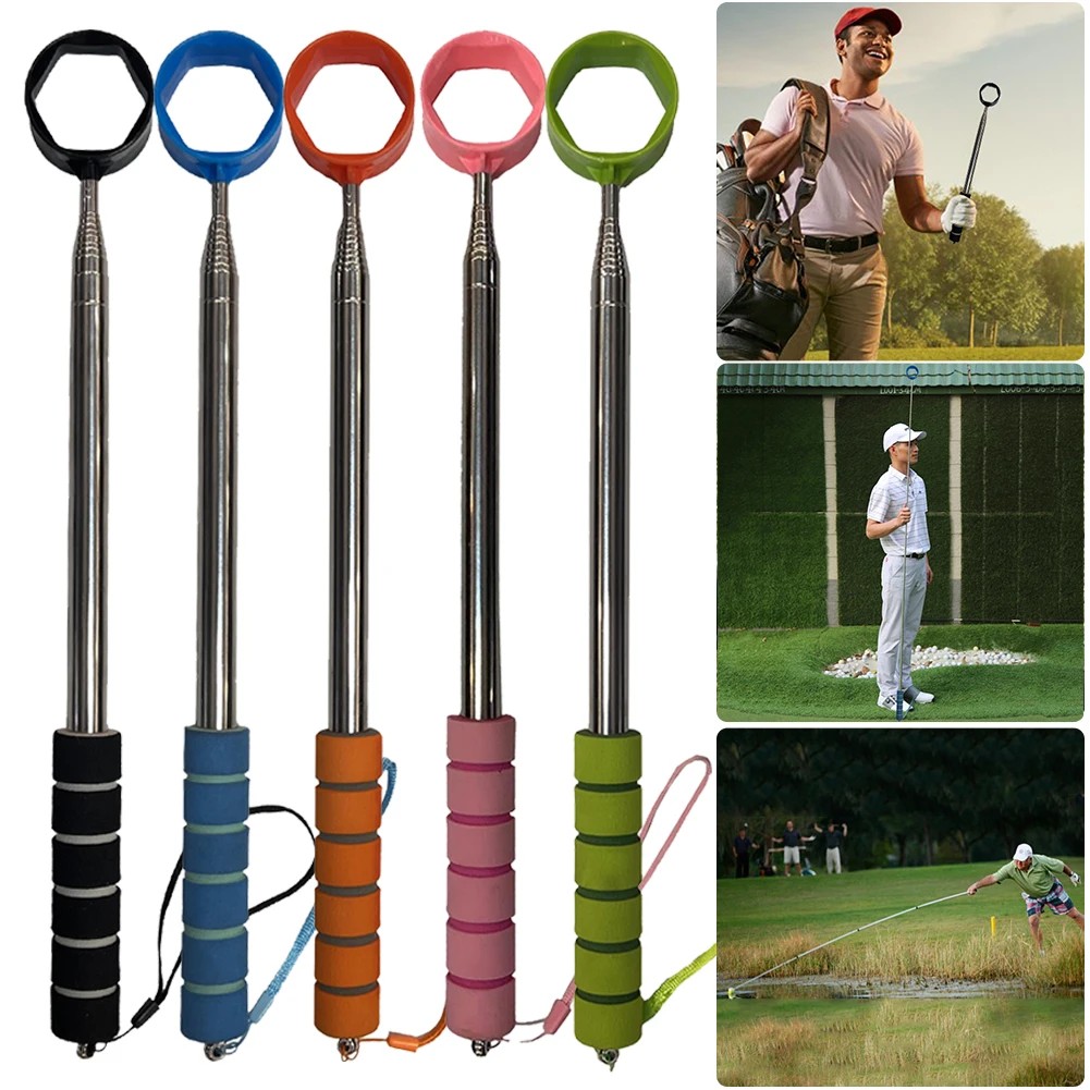8.86 FT Golf Ball Pick Up Retriever Grabber Telescopic Golf Ball Retriever Extendable Golf Ball Retr