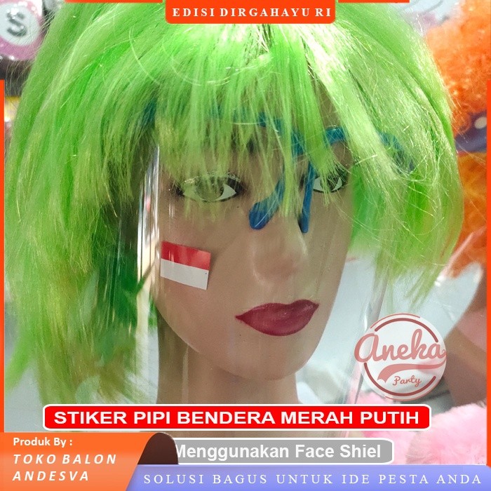 

Stiker pipi merah putih bendera isi 49 / stiker pipi polos / motif i love indonesia / stiker pipi