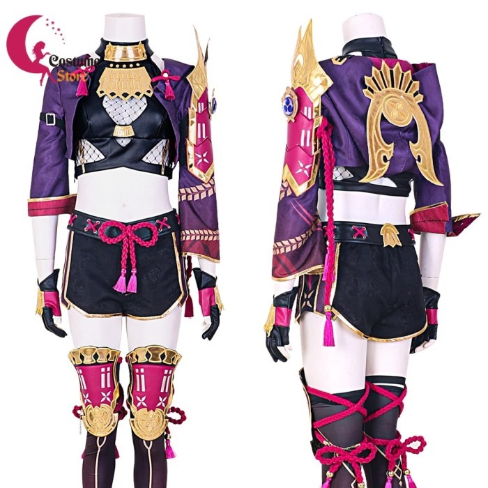 Game Kuki Shinobu Cosplay Genshin Impact Costume Kuki Shinobu Mask