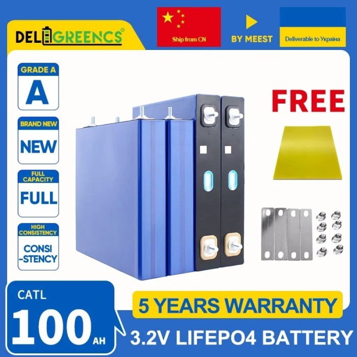 Lifepo4 CATL 100AH Lifepo4 Battery 12V 24V 48V Grade A Power Bank