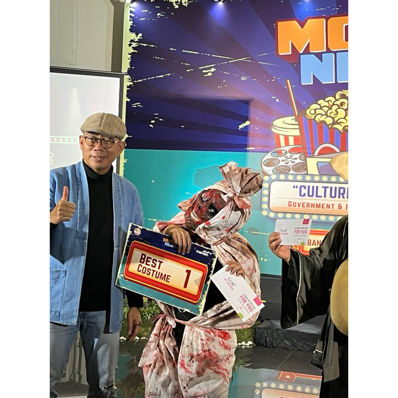 kostum cosplay Dreadout/kostum pocong bertopeng