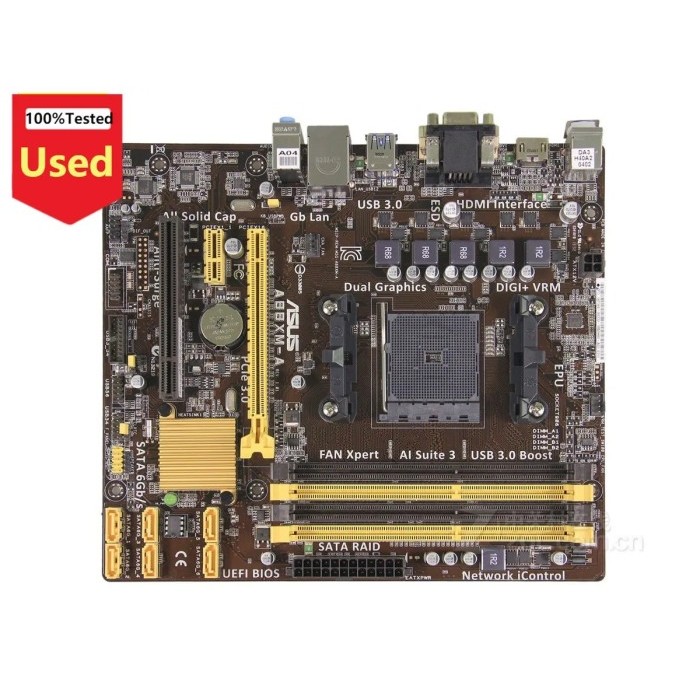A88XM-A Motherboard Socket FM2 FM2+ DDR3 For AMD A88X Original