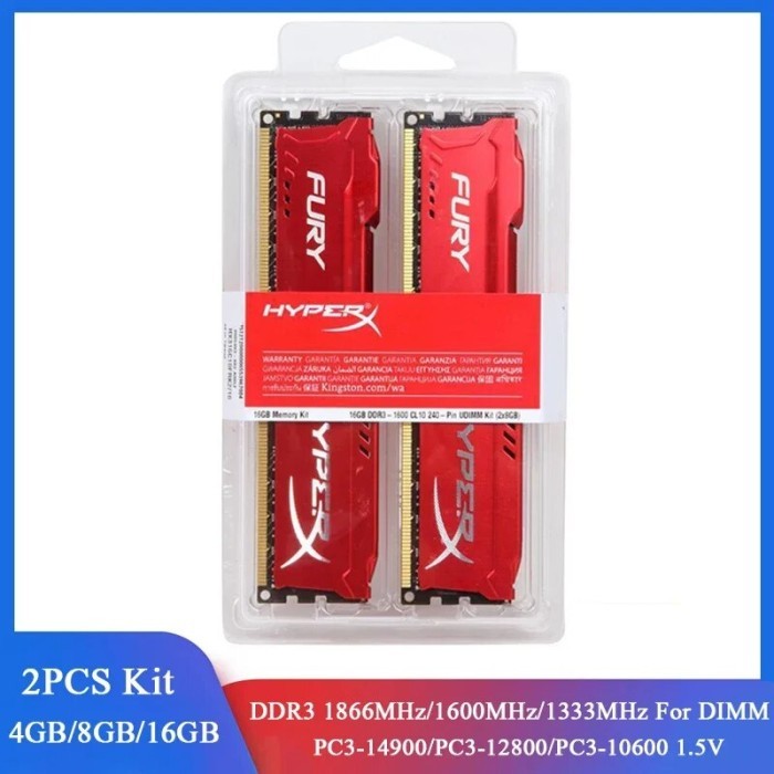Memoria DDR3 RAM 8GB 16GB 2x4GB (2x8GB) Kit Desktop 1866MHz 1600MHz
