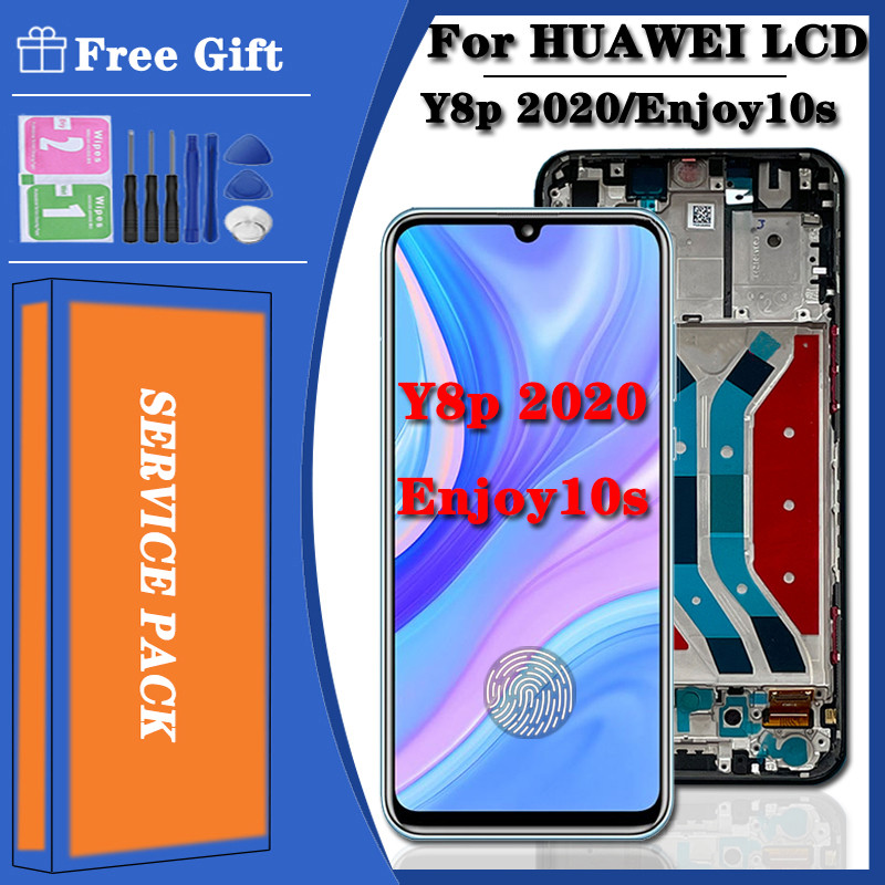 6.3" Tesded For Huawei Y8p 2020 Global / P Smart S AQM-L21 LCD Display Touch Screen Digitizer Assemb